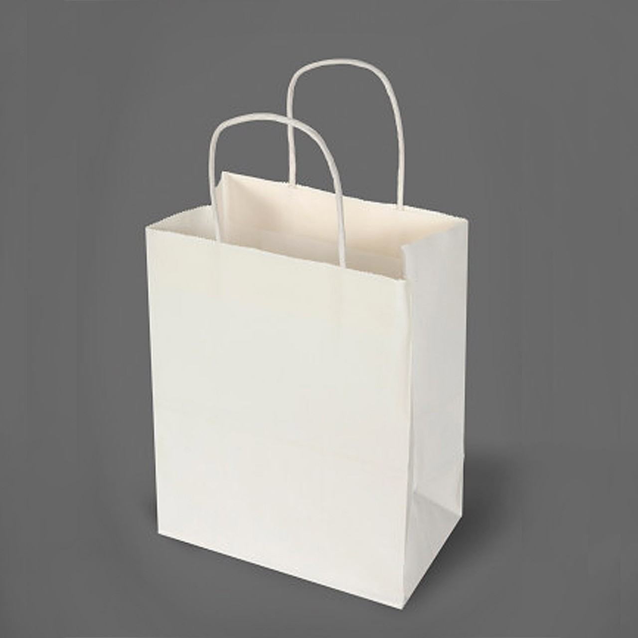paper carrier bag with straight handle rope
